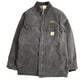 Carhartt ダックカバーオールジャケット ブラック ワーク刺繍 BP Amoco × Nabors Drilling USA 裏地ブランケット 90s