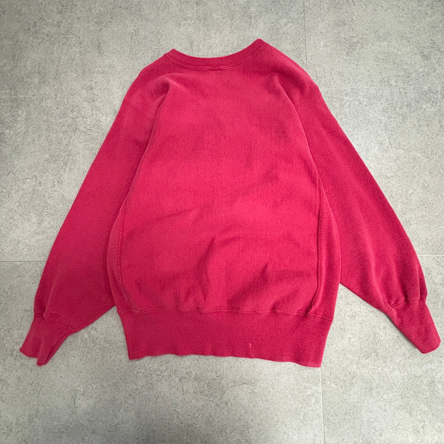 【USA製 90s】Champion リバースウィーブ スウェット XL ボルドー ΔΦΩ ギリシャ文字 タータンワッペン 刺繍ロゴ