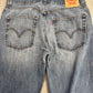 Levi’s 569® Loose Straight デニム W36 L30 レッドタブ ライトインディゴ ダメージ/ヒゲ/アタリ 00s ジップフライ