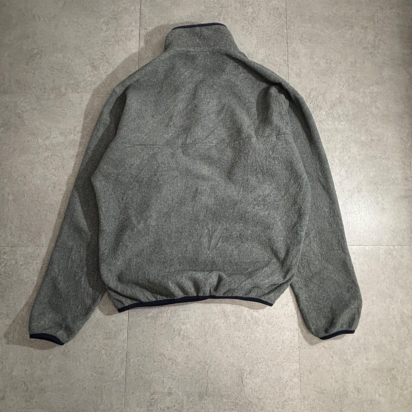 Patagonia SYNCHILLA スナップT フリース プルオーバー グレー×ネイビー Sサイズ 90s復刻風 ニカラグア製