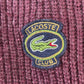 90s CHEMISE LACOSTE ラコステ クラシック クルーネック ウールニット／バーガンディ／ワニワッペン