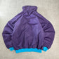 90s Columbia リバーシブル 3M Thinsulate 中綿ナイロンジャケット パープル×ティール M スリランカ製 “Radial Sleeve™”