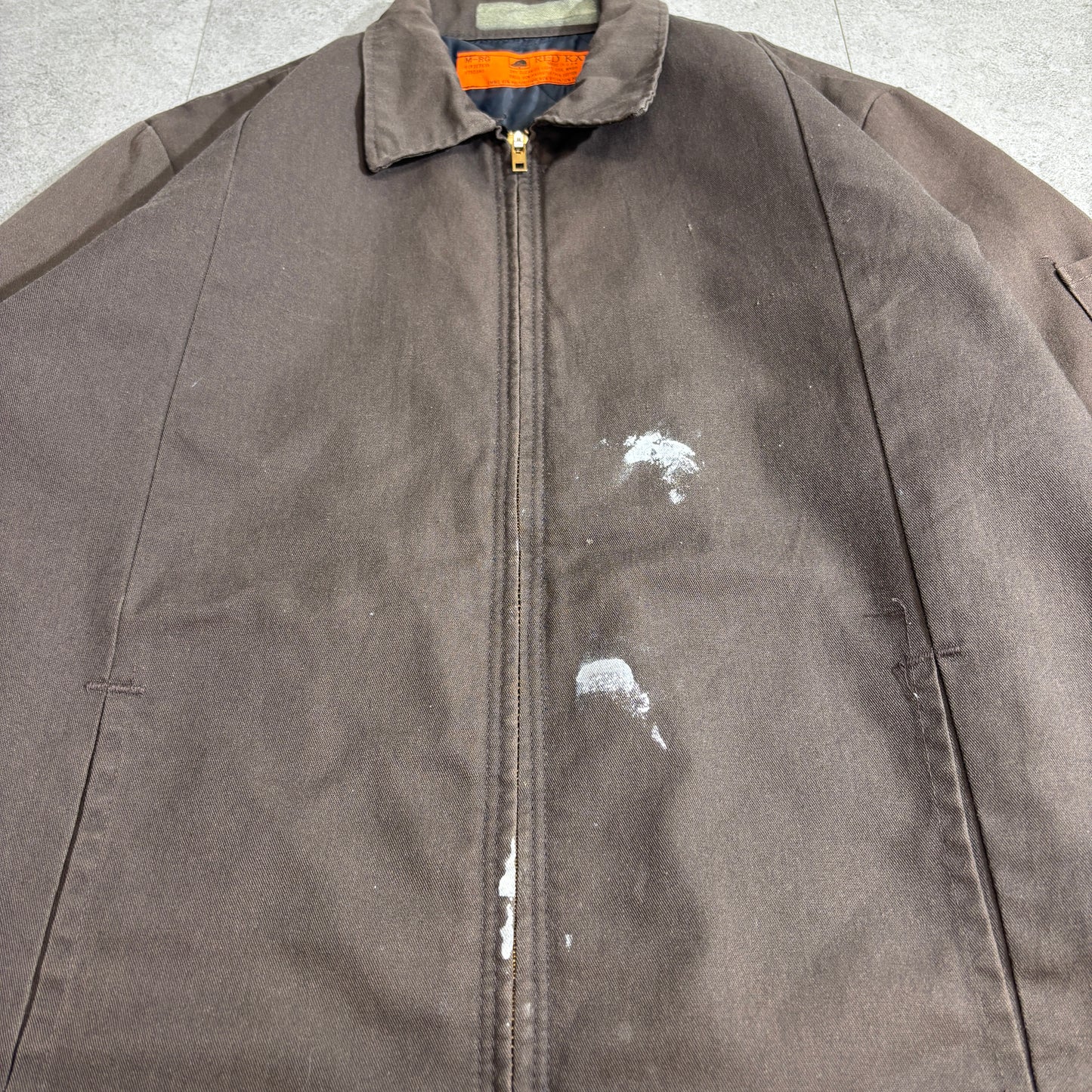Red Kap USA製 TALONジップ ブラウン ワークジャケット 80s〜90s 裏キルティング M-RG