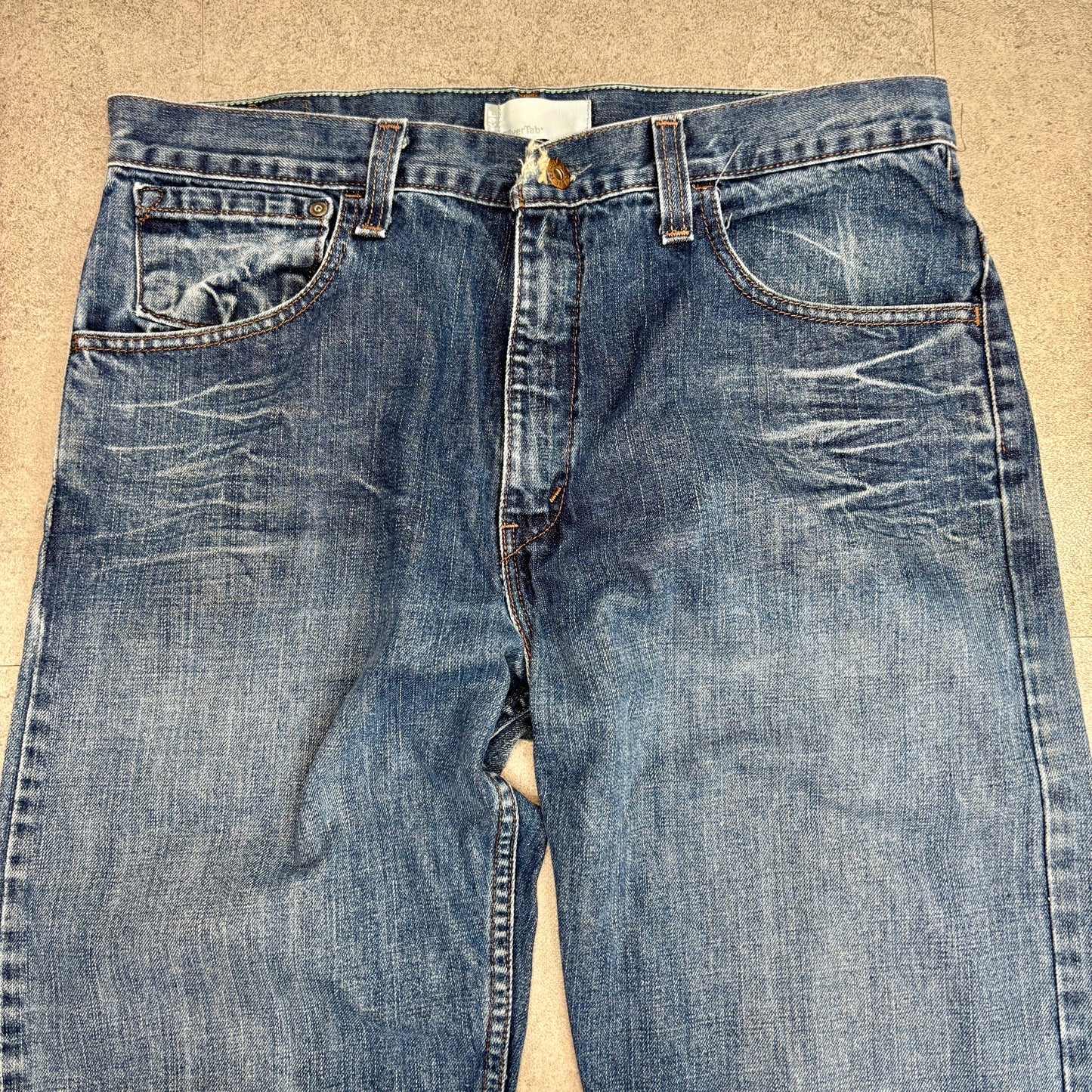 Levi’s SilverTab TRUE BOOT デニム W34 L32 メキシコ製 100%コットン ブーツカット Y2K ジップフライ 色落ち シルバータブ