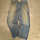 Levi’s SilverTab BAGGY デニム W34 L32 メキシコ製 100%コットン ワイド バギー 90s〜Y2K フェード 古着