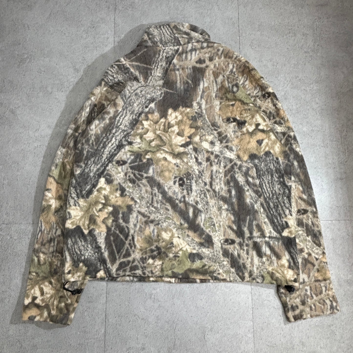 Columbia 迷彩フリース ジャケット XL メンズ｜フルジップ/ハイネック/ドローコード裾｜ハンティングカモ(RealTree系)