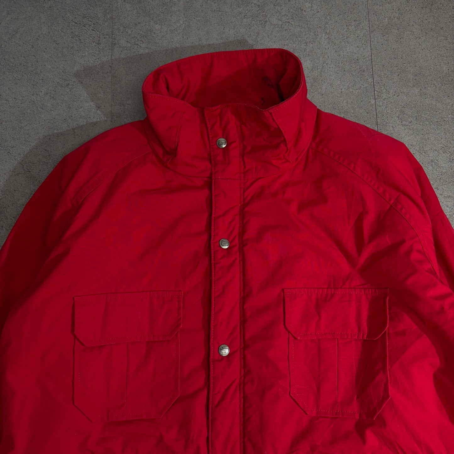 Amana × Woolrich USA製 マウンテンパーカ／フィールドジャケット レッド L｜80s-90s ダブルネーム期／ウールライニング仕様で