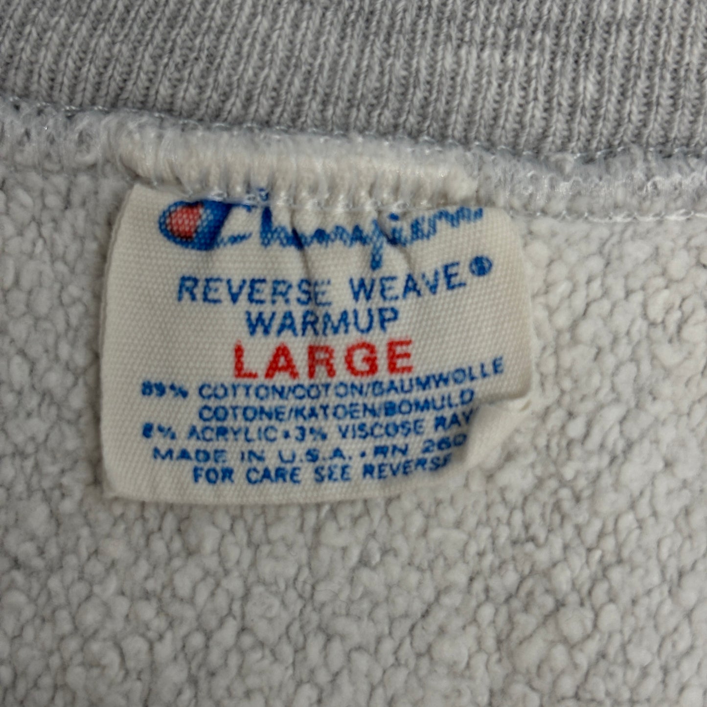 【Champion】トリコタグ USA製 Reverse Weave “UCLA” カレッジスウェット グレー LARGE チャンピオン リバースウィーブ 80s〜90s アメリカ製 古着
