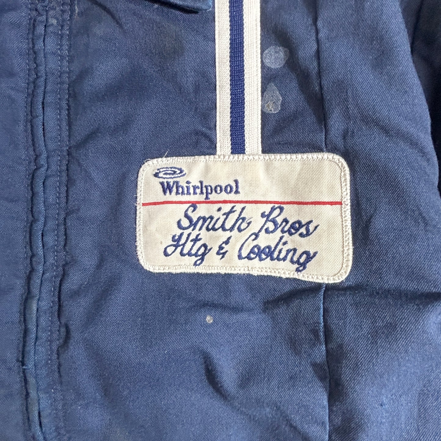 Red Kap USA製 ワークジャケット ネイビー TALONジップ Whirlpool SMITH BROS. 両面ロゴ 70s