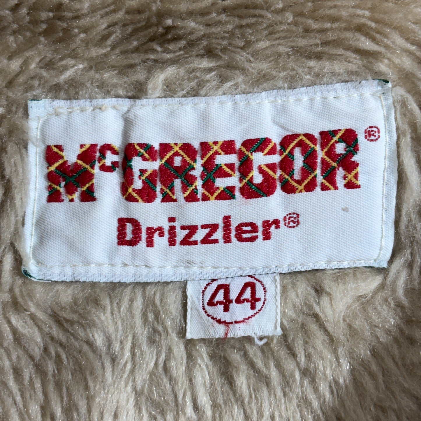 McGREGOR Drizzler ドリズラージャケット ベージュ 裏ボア TALONジップ 企業ワッペン付き 70s USA製