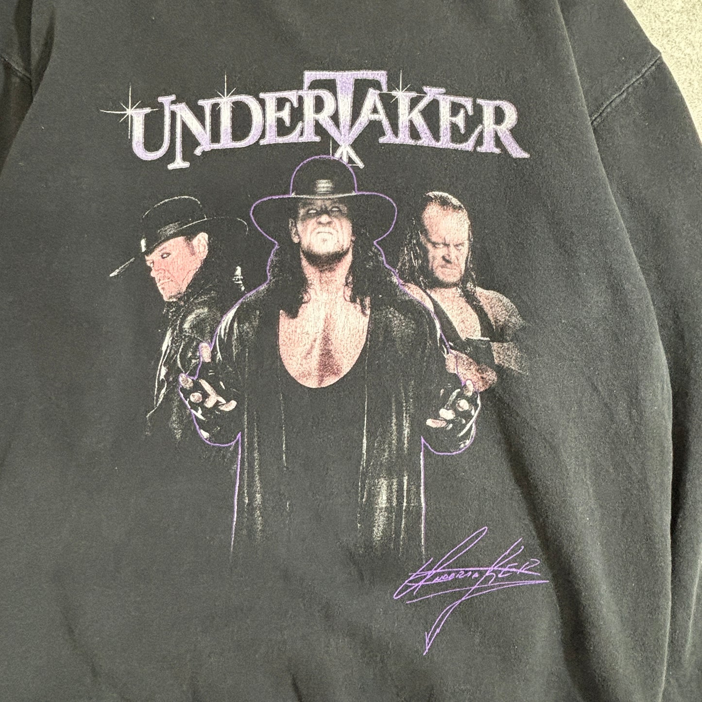 WWE UNDERTAKER アンダーテイカー プリントスウェット ブラック M プロレス レジェンドレスラー
