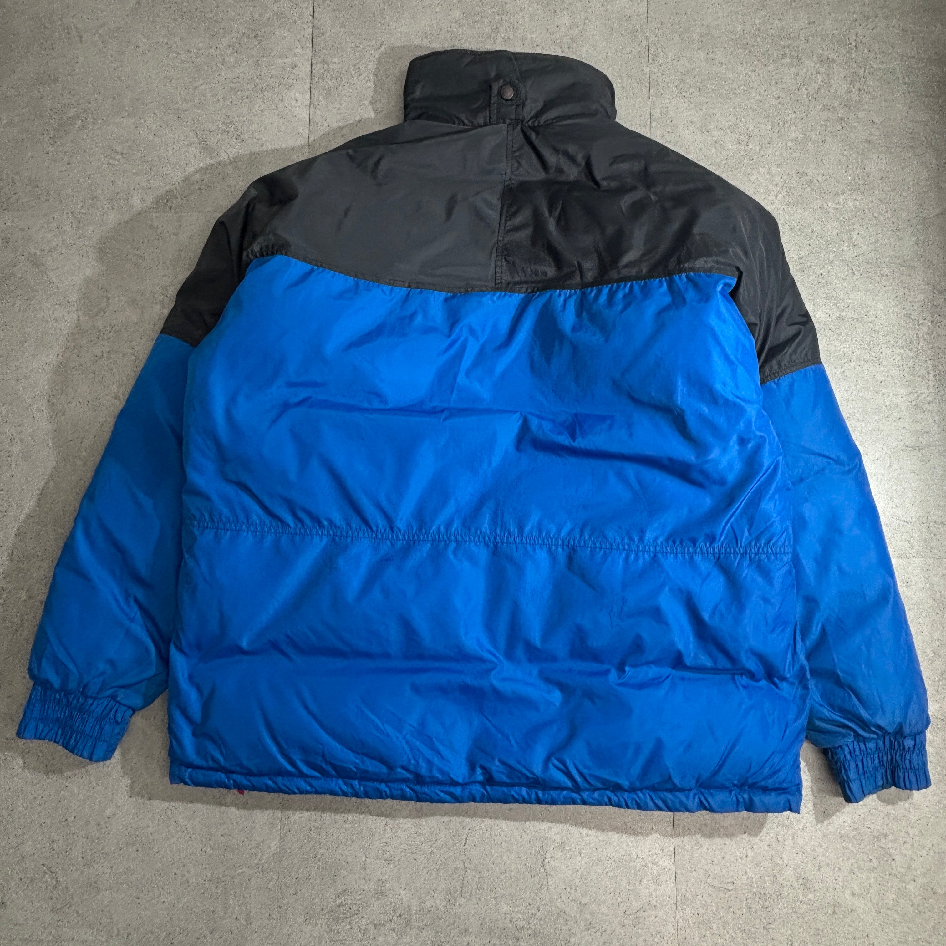 Columbia リバーシブル ダウンジャケット L 青×黒 90s–00s オールド