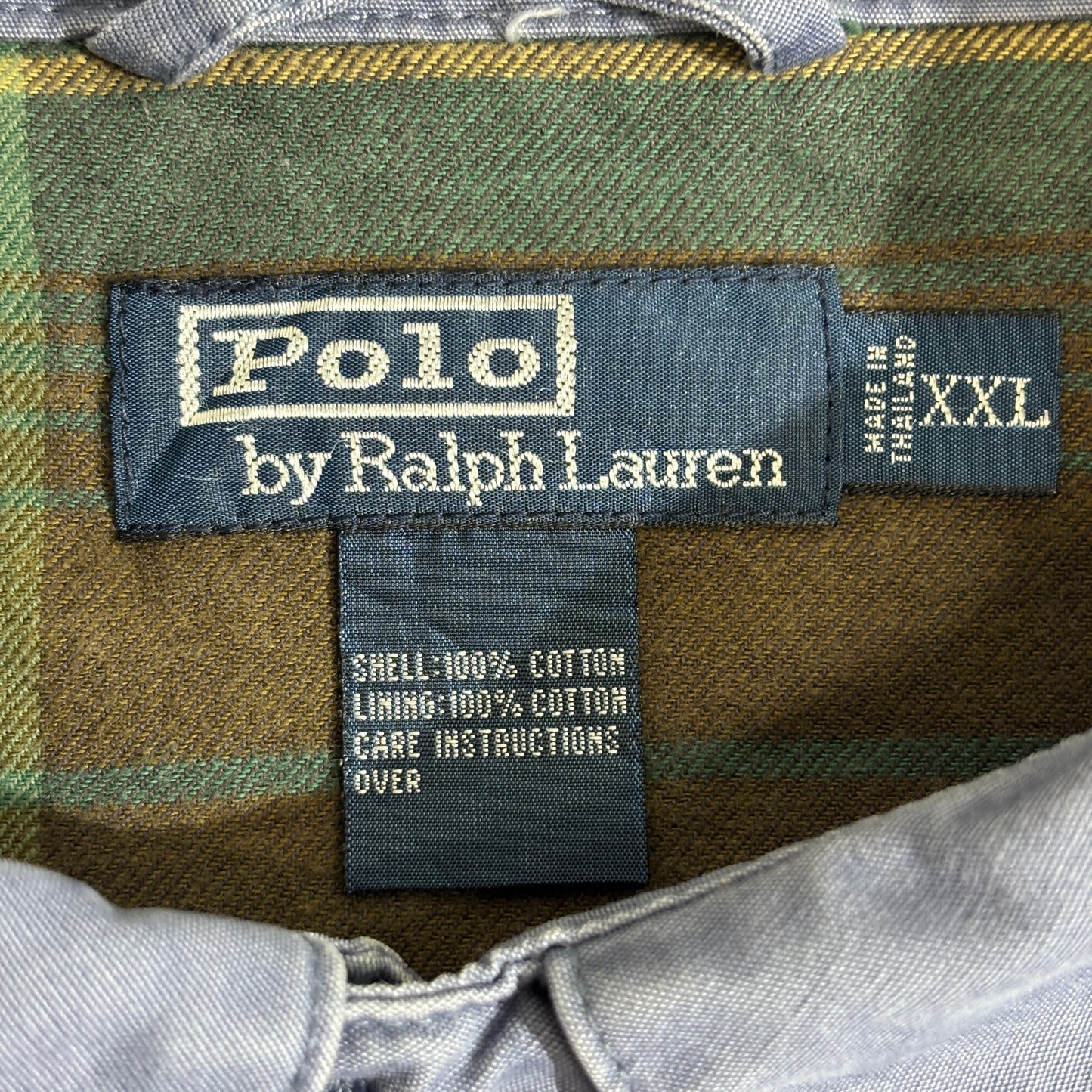 Polo by Ralph Lauren チェックライナー スウィングトップ ライトブルー XXL コットンジャケット