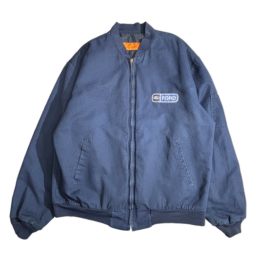Red Kap USA製 FORD ワッペン ワークジャケット TALONジップ ネイビー 70s〜80s メカニック