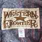 Western Frontier USA製 ネイティブ柄 テープ装飾 ジップジャケット レッド×ブラック 80s〜90s