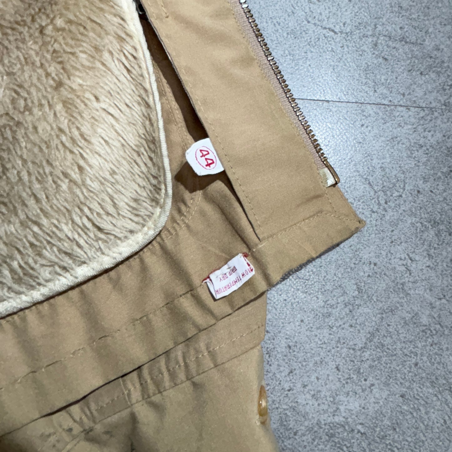 McGREGOR Drizzler ドリズラージャケット ベージュ 裏ボア TALONジップ 企業ワッペン付き 70s USA製