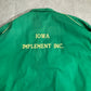 PROTEXALL × John Deere 企業ロゴ 刺繍 ワークジャケット 70s〜80s USA製 TALONジップ IOWA IMPLEMENT INC. グリーン