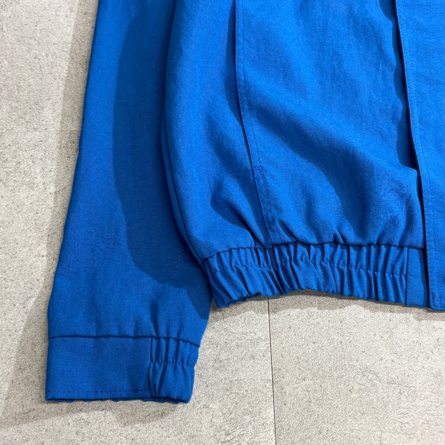 Workrite USA製 Mobil 刺繍ワッペン付き ワークジャケット ブルー×ブラック TALONジップ 90s