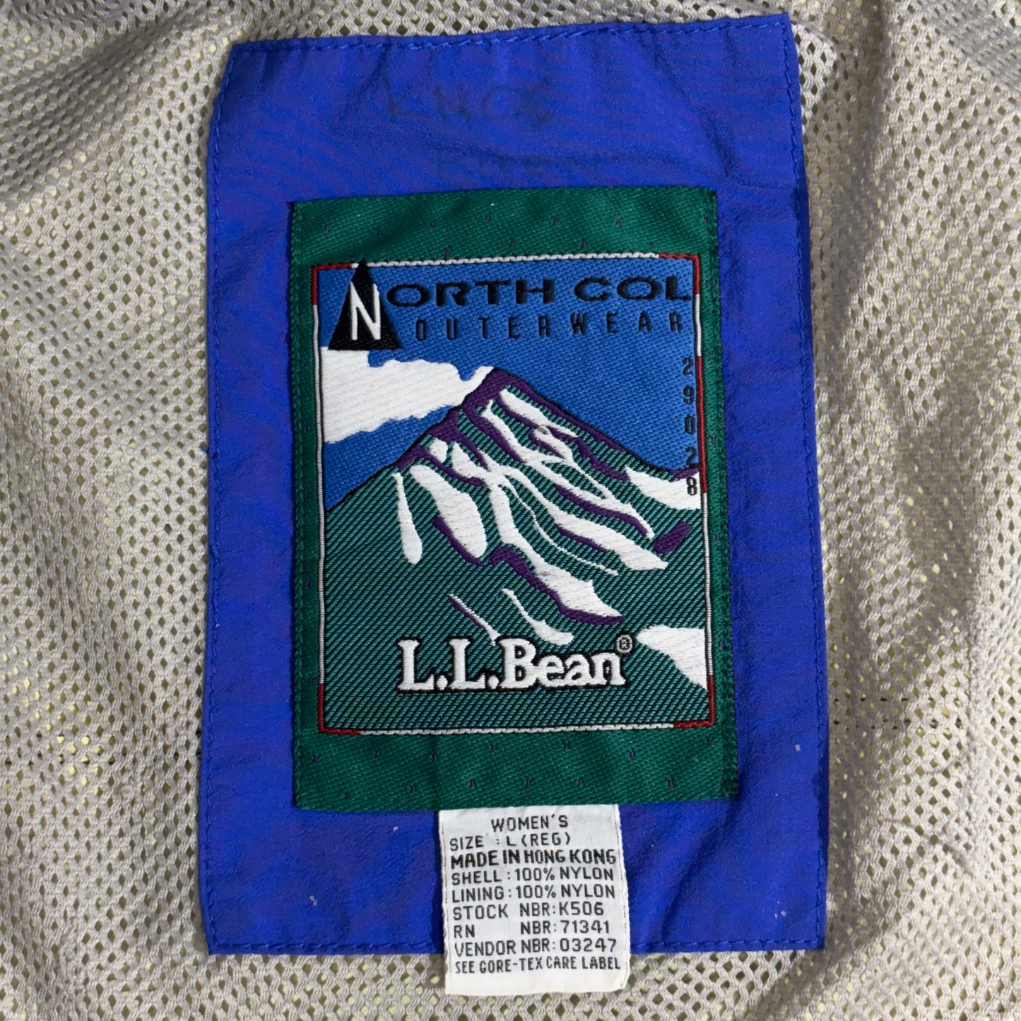 90s L.L.Bean “NORTH COL” ナイロン マウンテンパーカ ティール系 ウィメンズL（ユニセックス◎）香港製