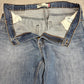 Levi’s 569® Loose Straight デニム W36 L30 レッドタブ ライトインディゴ ダメージ/ヒゲ/アタリ 00s ジップフライ