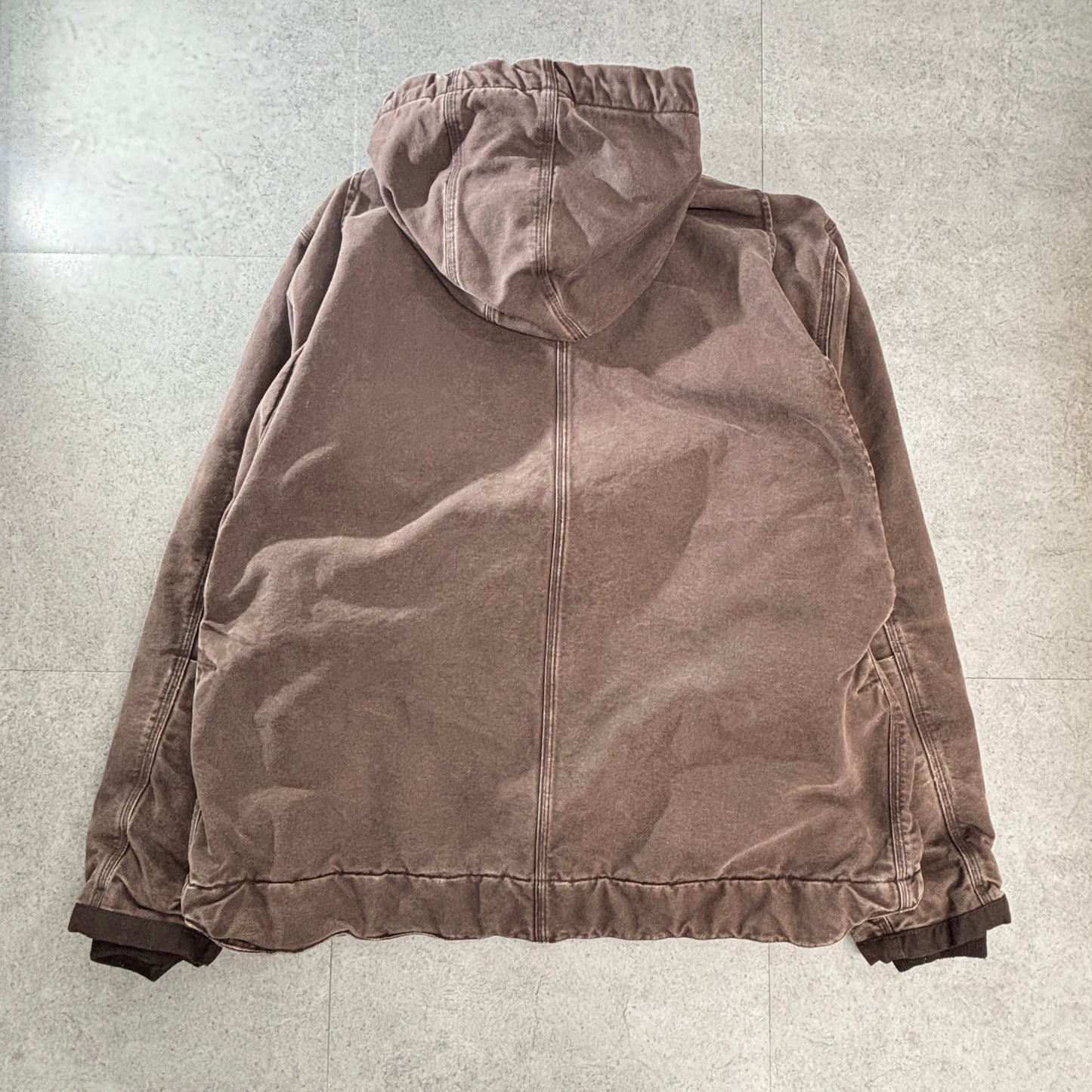 Carhartt/カーハート XL｜ダックキャンバス フーデッド ワークジャケット ブラウン｜ボア(シェルパ)ライニング｜ワーク/アメカジ