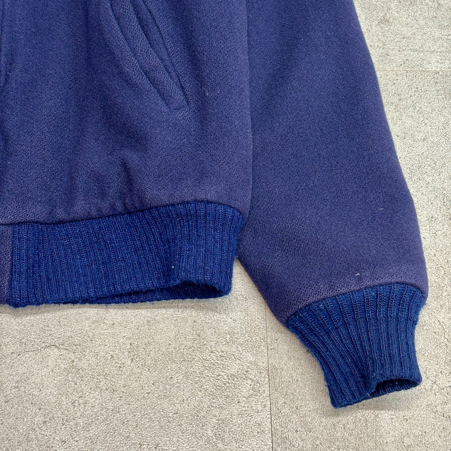 【90s USA製】L.L.Bean ウールジャケット ネイビー チェックライナー付き Mサイズ