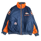 90s PRO PLAYER DENVER BRONCOS ナイロンジャケット ネイビー×オレンジ 刺繍ロゴ NFL公式モデル リバーシブル