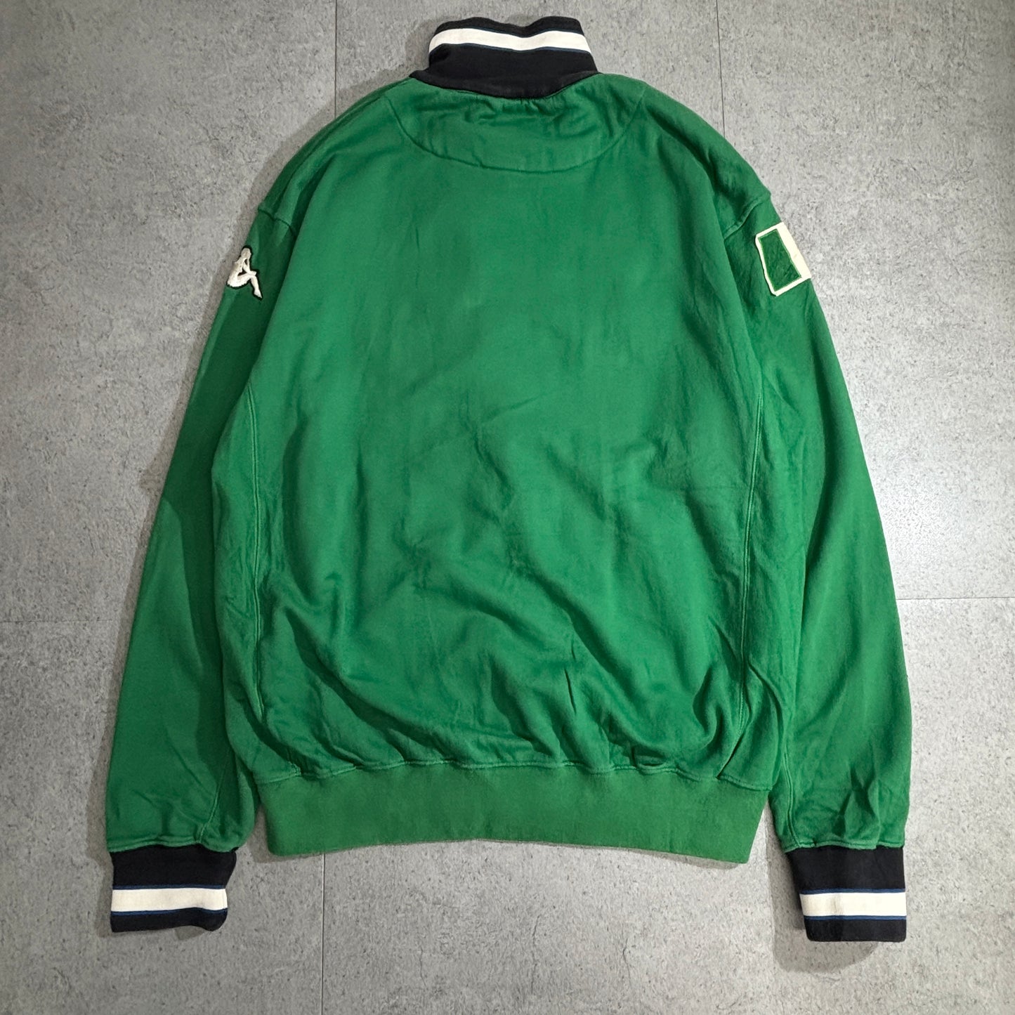 Kappa トラックジャケット グリーン SESTRIERE 刺繍ロゴ イタリア代表風 ポルトガル製 2000s