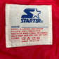 90s USA製 STARTER “MLB DIAMOND COLLECTION” ATLANTA BRAVES サテン スタジャン L ネイビー×レッド ビッグロゴ