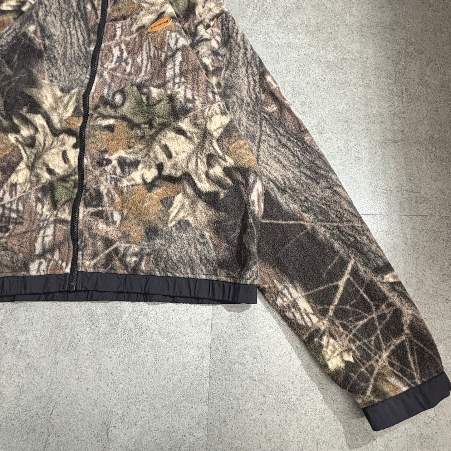 BROWNING リアルツリーカモ フリースジャケット Lサイズ｜ハンティング×アウトドアスタイル／USAアウトドアブランド／フルジップ仕様