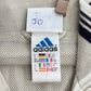 【90s ヴィンテージ】adidas アディダス トラックジャケット ホワイト 刺繍ロゴ Mサイズ相当