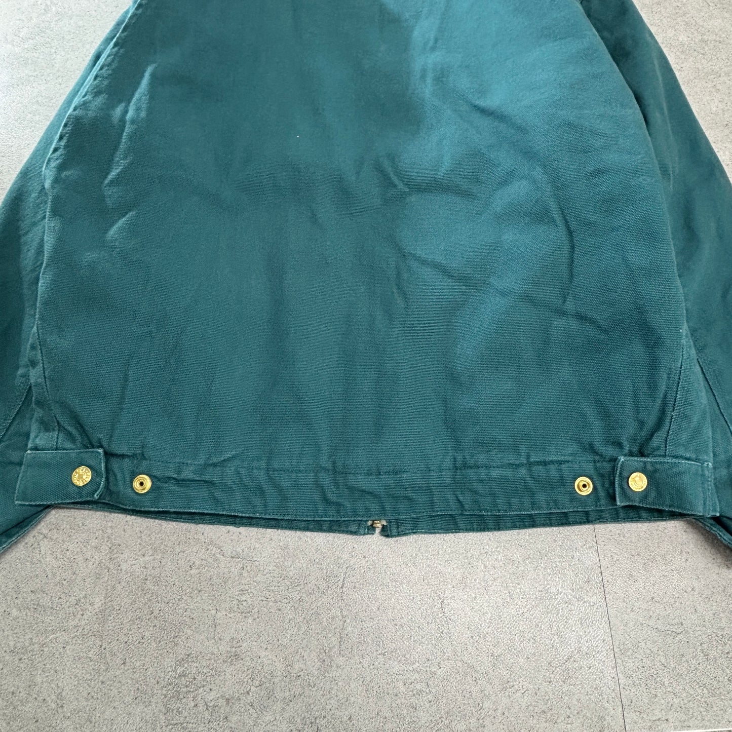 Tri-Mountain ワークジャケット L 緑系 コーデュロイ襟 キルティング中綿 Zipアップ “FlexRig”刺繍 90s〜2000s
