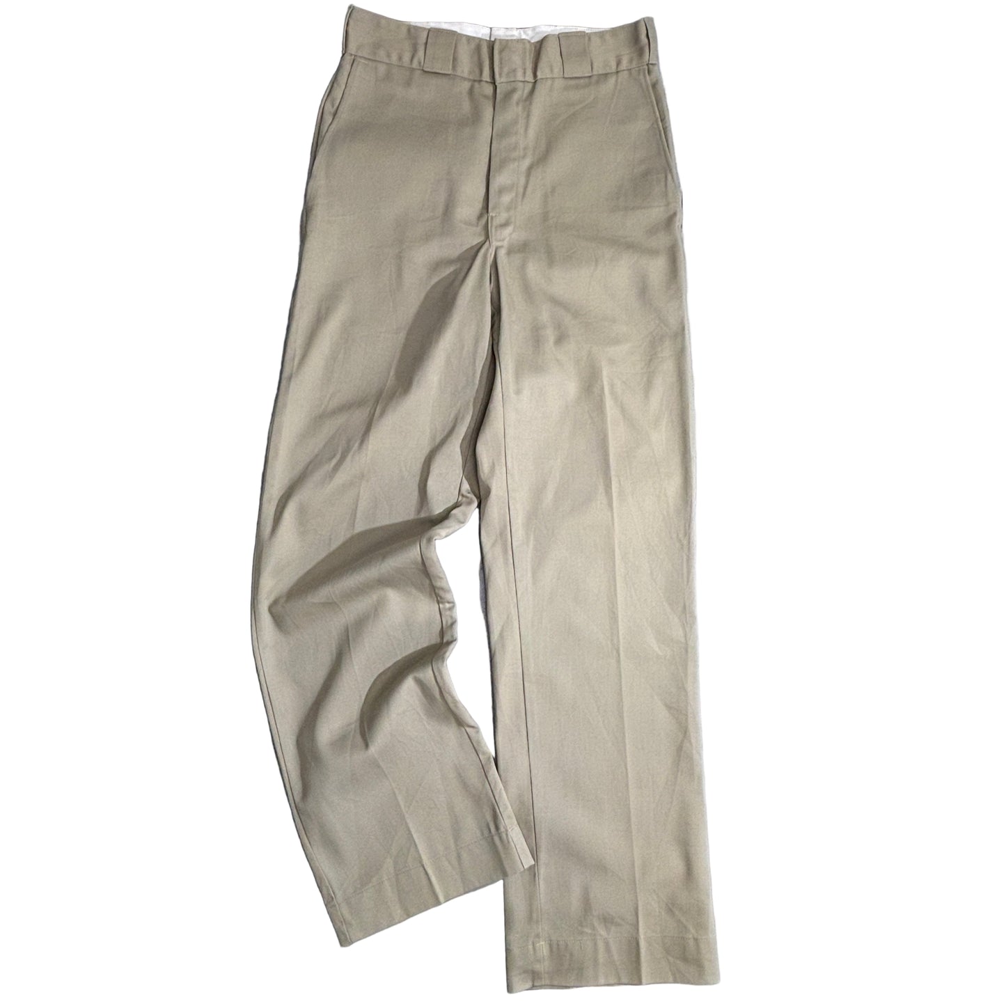 Dickies ワークパンツ TALONジップ 90s USA製 ベージュ チノパン ディッキーズ