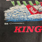 【1998年製】Budweiser バドワイザー 両面プリント Tシャツ｜カエル×スピードボート 黒 USA製 SOF TEE L