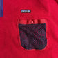 【90s Patagonia】USA製 Capilene® フリースプルオーバー レッド×パープル ハーフジップ メッシュポケット付き パタゴニア キャプリーン ヴィンテージ