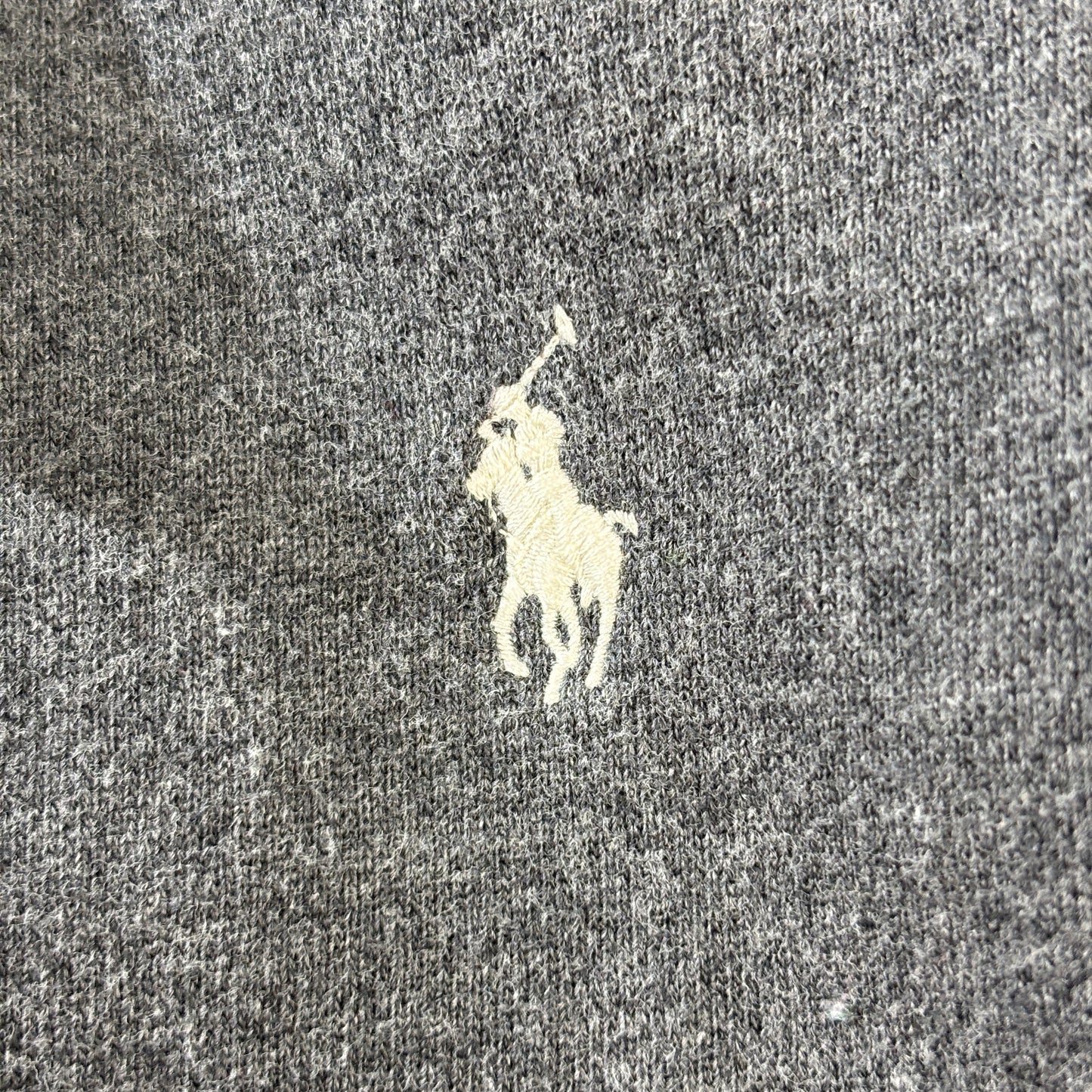 Polo Ralph Lauren フルジップパーカー グレー Lサイズ 裏起毛スウェットフーディー 中国製