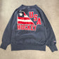 【USA製 80s～90s Champion】リバースウィーブスウェット “USA HOCKEY” 刺繍ロゴ ネイビー XL