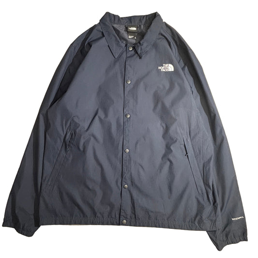 THE NORTH FACE ノースフェイス コーチジャケット ネイビー XL バックロゴ WINDWALL 防風ナイロン