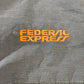 90s USA製 Federal Express(FedEx) Stan Hermanデザイン R&R Uniforms YKK/USAジップ 反射テープ ワークボンバージャケット L REG