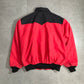 Western Frontier USA製 ネイティブ柄 テープ装飾 ジップジャケット レッド×ブラック 80s〜90s
