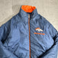 90s PRO PLAYER DENVER BRONCOS ナイロンジャケット ネイビー×オレンジ 刺繍ロゴ NFL公式モデル リバーシブル