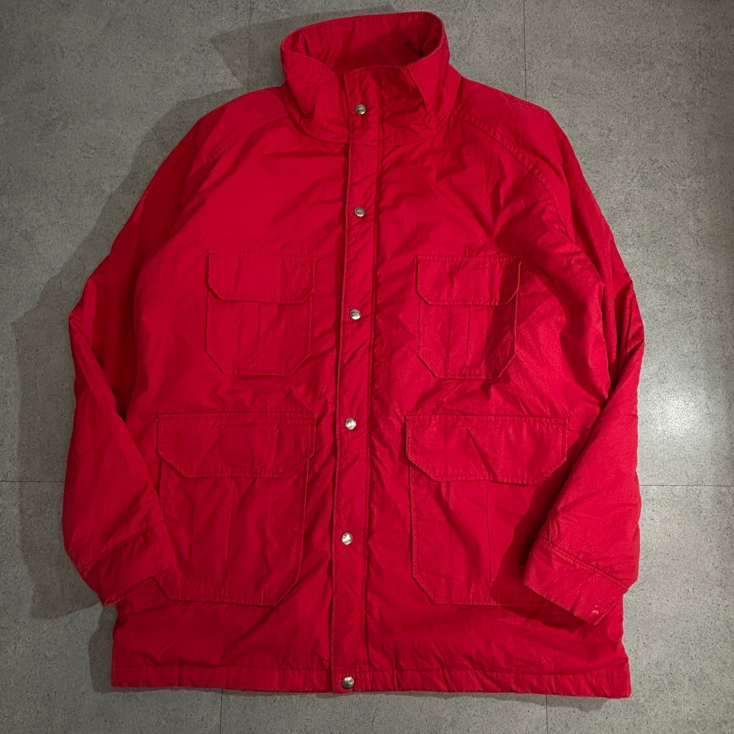 Amana × Woolrich USA製 マウンテンパーカ／フィールドジャケット レッド L｜80s-90s ダブルネーム期／ウールライニング仕様で