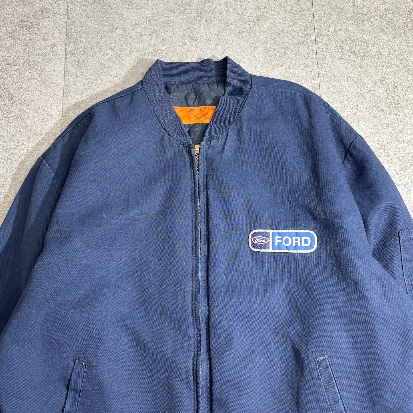 Red Kap USA製 FORD ワッペン ワークジャケット TALONジップ ネイビー 70s〜80s メカニック