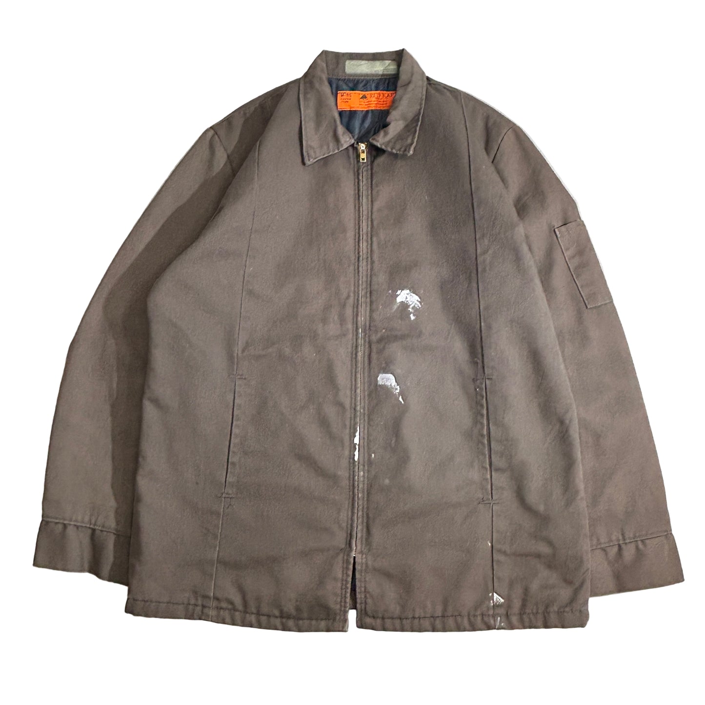 Red Kap USA製 TALONジップ ブラウン ワークジャケット 80s〜90s 裏キルティング M-RG