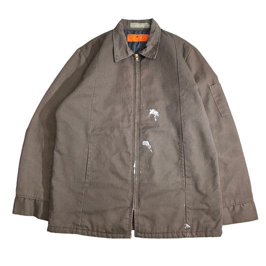 Red Kap USA製 TALONジップ ブラウン ワークジャケット 80s〜90s 裏キルティング M-RG