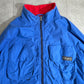 Polo by Ralph Lauren フリースライナー ナイロンジャケット ブルー×レッド TALONジップ 90s 3XLT TALL