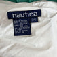 NAUTICA “NAUTICA CHALLENGE” J-CLASS スリーブロゴ コットンナイロン セーリングジャケット ホワイト×ネイビー L相当 90s〜00s