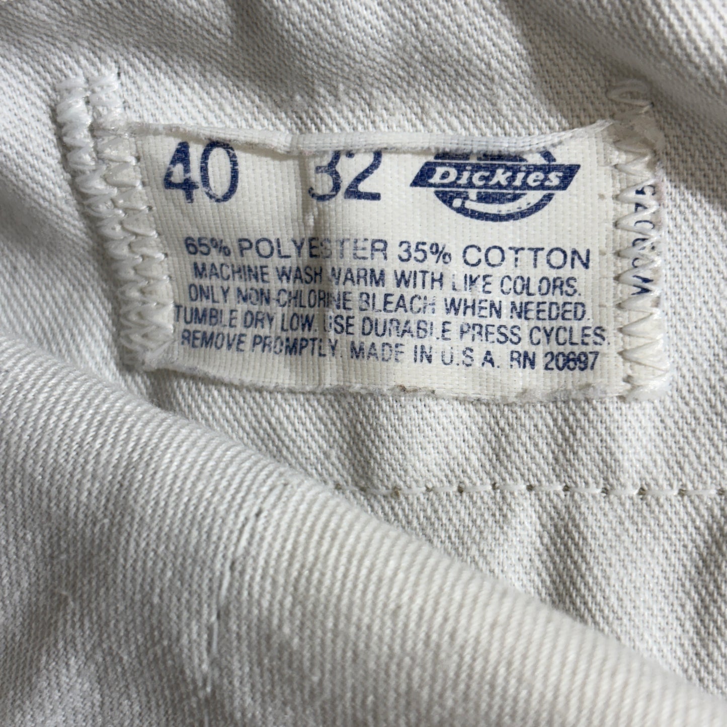 Dickies ワークパンツ W40 L32 USA製 90s ベージュ チノパン