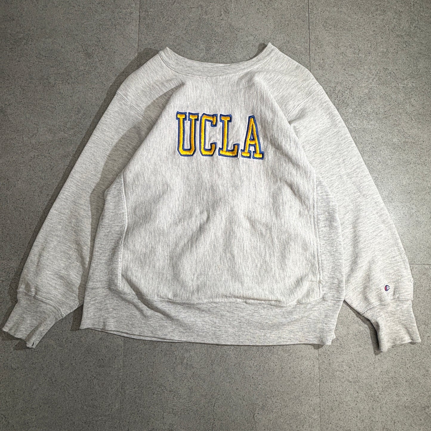【Champion】トリコタグ USA製 Reverse Weave “UCLA” カレッジスウェット グレー LARGE チャンピオン リバースウィーブ 80s〜90s アメリカ製 古着