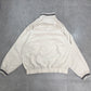 【90s ヴィンテージ】adidas アディダス トラックジャケット ホワイト 刺繍ロゴ Mサイズ相当